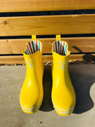 Evercreatures Yellow Meadow Ankle Wellies