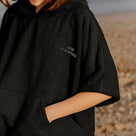 Shoresyde Adult L/XL Cotton Poncho – Black