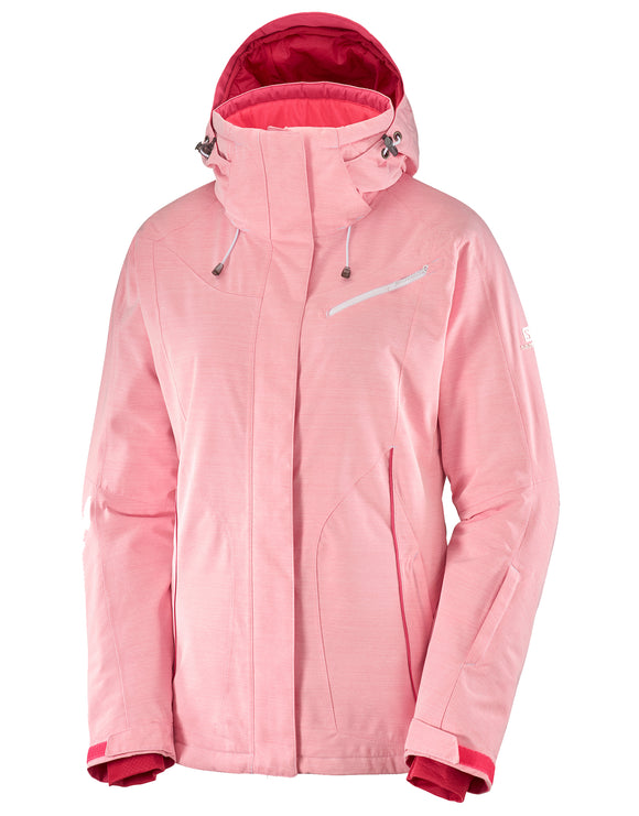 Salomon Womens Fantasy Ski Jacket - Calypso Coral