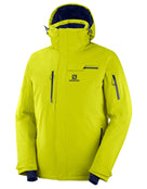 Salomon Mens Brilliant Ski Jacket - Citronelle