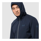Jack Wolfskin Mens Go Hike Softshell Windproof Hiking Jacket - Night Blue