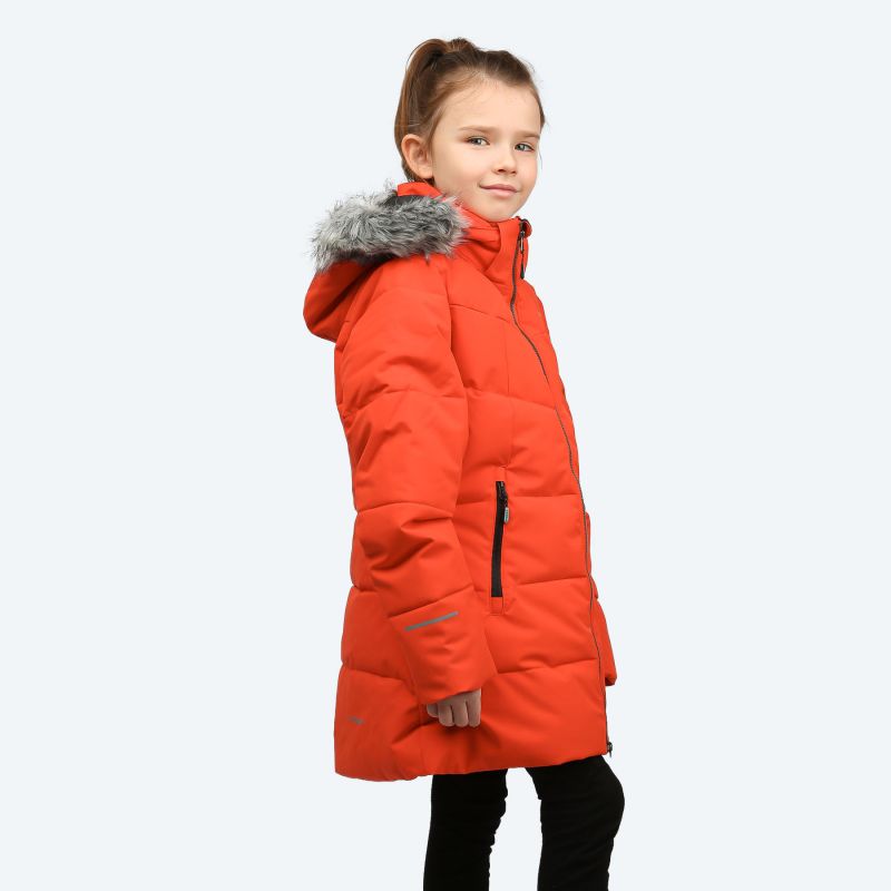 Icepeak Junior Leona Jacket Red Simply Hike UK - Main Image