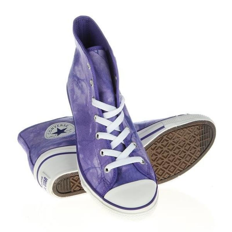 Converse Womens Chuck Taylor Side Shoes Purple Simply Hike UK