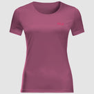 Jack Wolfskin Womens Tech T-Shirt - Violet Quartz