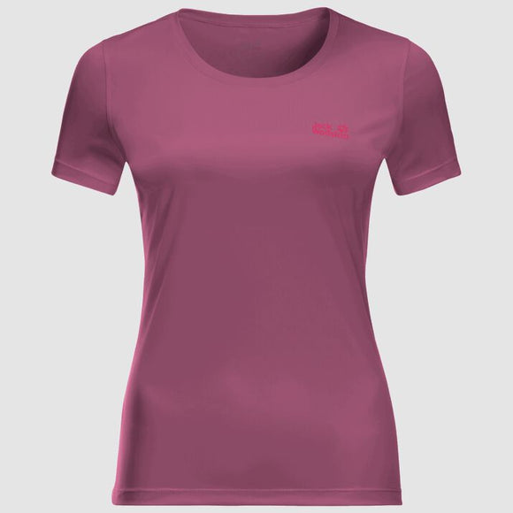 Jack Wolfskin Womens Tech T-Shirt - Violet Quartz