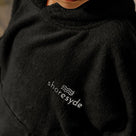 Shoresyde Adult L/XL Cotton Poncho – Black