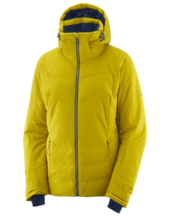 Salomon Womens Icepuff Ski Jacket - Golden Palm