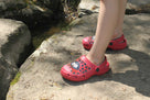 Rouchette Anabel Kids Clog - Red