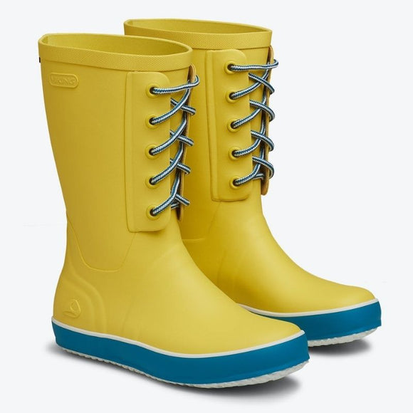 Viking Footwear Mens Retro Logg Rubber Boots - Yellow