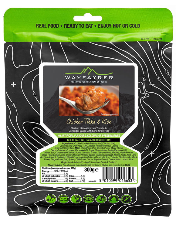 Wayfayrer Chicken Tikka Masala and Rice Meal Pouch