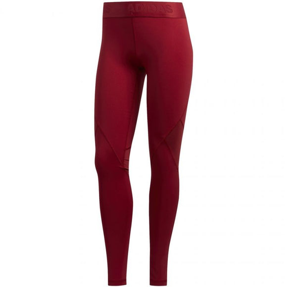 Adidas Womens Alpha Skin Sport Tight Leggings - Red