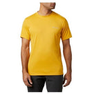 Mens Columbia Zero Rules Short Sleeve T Shirt - Yellow