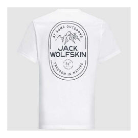 Jack Wolfskin Mens Freedom in Nature Organic T-Shirt - White Rush