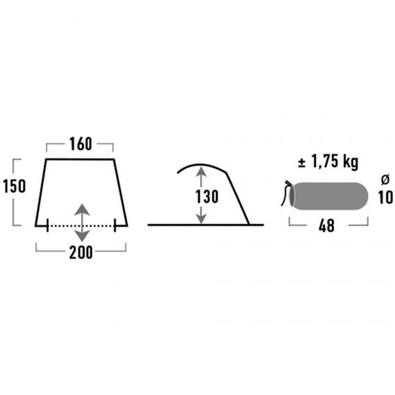 High Peak Rapid 80 Beach Tent Gray Simply Hike UK high-peak-rapid-80-beach-tent-gray-simply-hike-uk